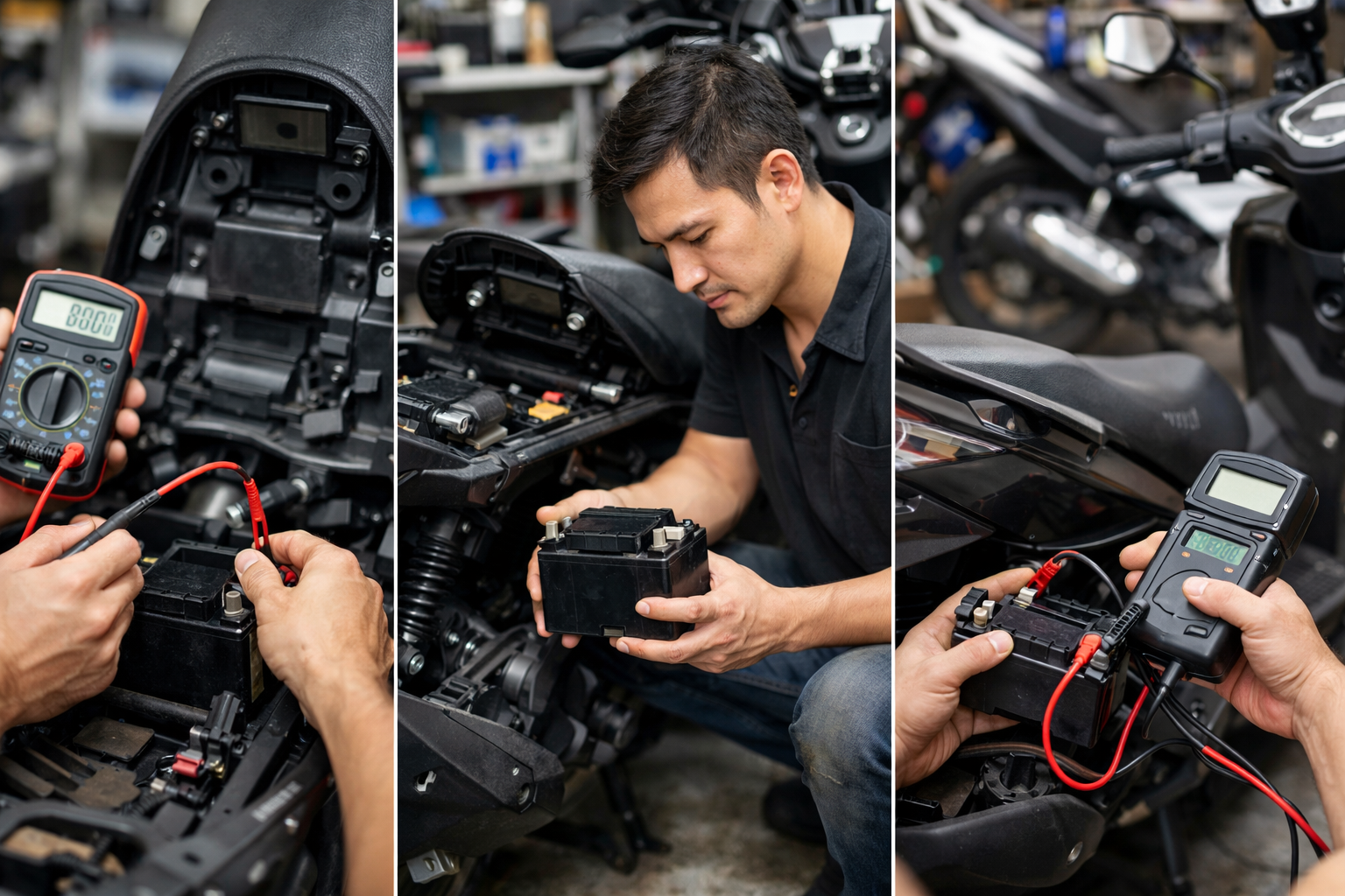 機車電瓶檢測與更換